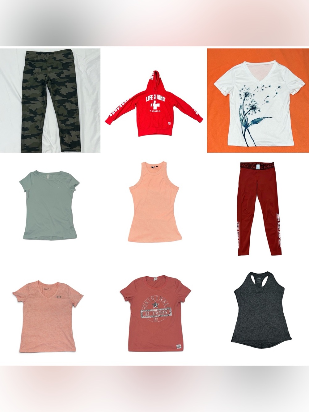 Athletic Clothes 9 Items Bundle Size Small Women Activewear Sportswear Fitness